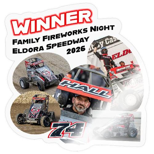 Luke Hall - Eldora Speedway FFN#1 Design 2 - Sticker