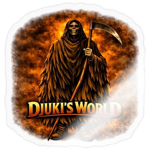 DJUKI’S WORLD – Kalru in Flames - Sticker