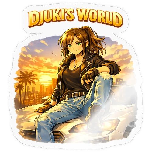 Djuki’s World – Sunset Drive - Sticker