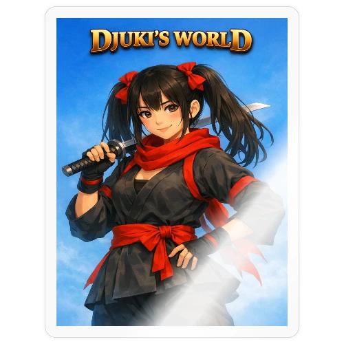 Djuki’s World – Shadow Blade - Sticker