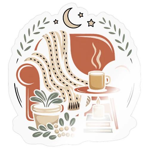 Moonlit Cozy Night Recliner - Sticker