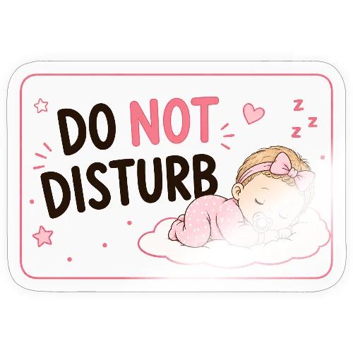 Do Not Disturb-Girl-W - Sticker