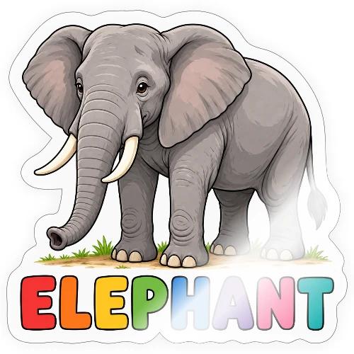 Elephant - Sticker