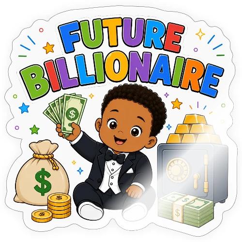 Future Billionaire - Boy-B - Sticker