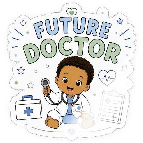 Future Doctor - Boy-B - Sticker