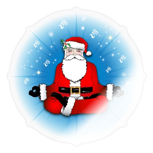 Santa s Meditation - Sticker