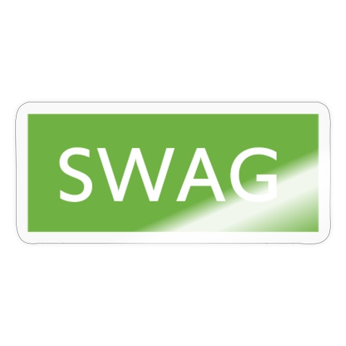 Swag green Hoodie - Sticker