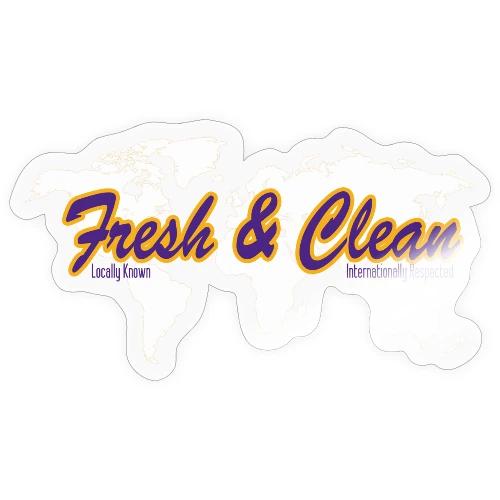 freashandcleanlogolakers - Sticker