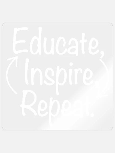 Motivational Quote Design for Apparel - Sticker - transparent glossy
