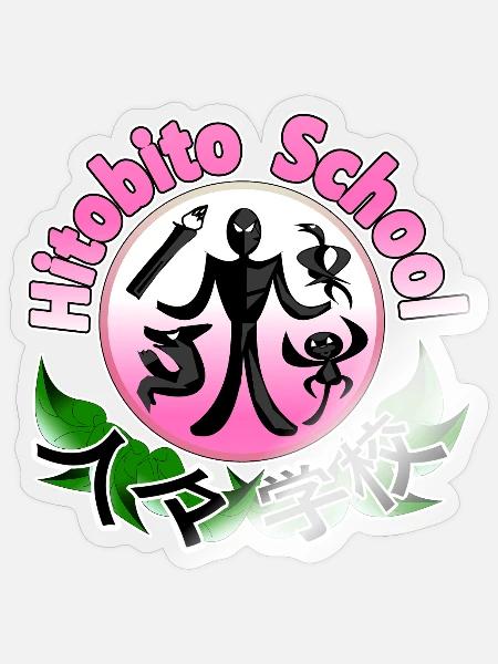 Hitobito Human School - Sticker - transparent glossy