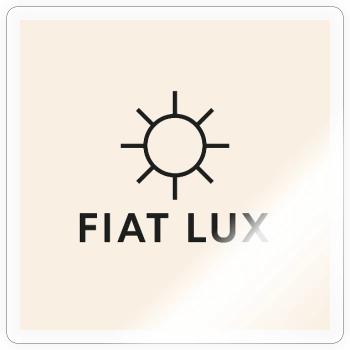Fiat Lux Sun Emblem - Sticker - transparent glossy - Front
