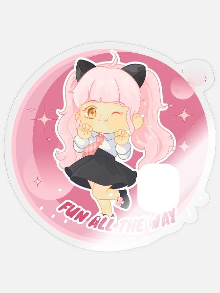 - Sticker - transparent glossy