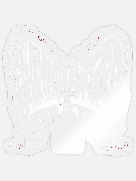 Bleak Wing Gothic Butterfly - Sticker - transparent glossy