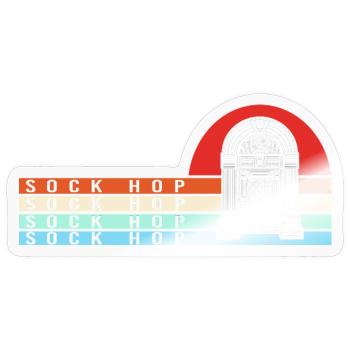Jukebox Dance Sock Hop - Sticker - transparent glossy - Front