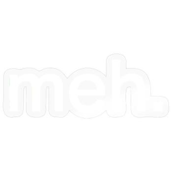 Pastel Meh Typography - Sticker - transparent glossy - Front