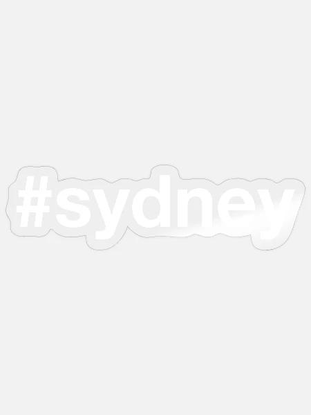 SYDNEY Australia Hashtag - Sticker - transparent glossy