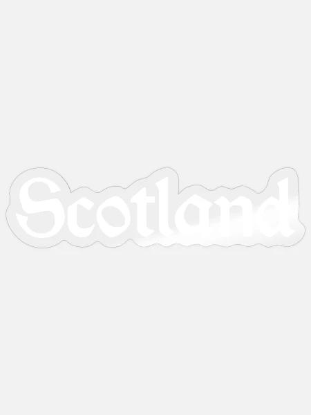 SCOTLAND - Sticker - transparent glossy