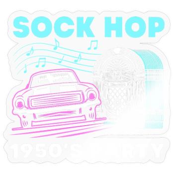 Music Dance Sock Hop - Sticker - transparent glossy - Front