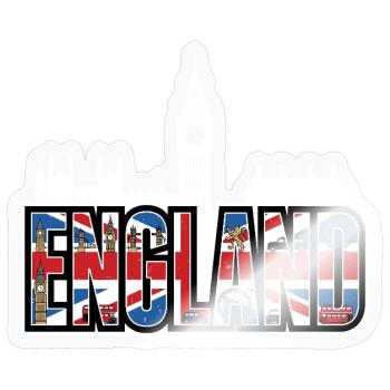 England - Sticker - transparent glossy - Front
