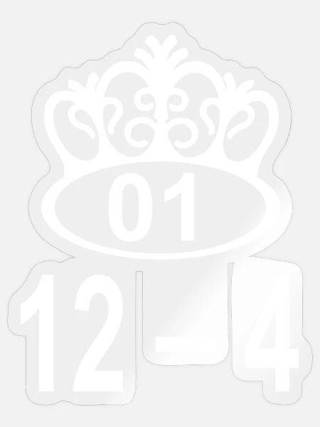 12-4 - Sticker - transparent glossy