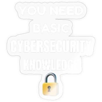 Basic Cybersecurity Knowledge Tee - Sticker - transparent glossy - Front