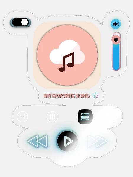 - Sticker - transparent glossy