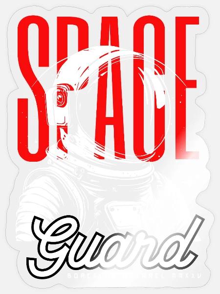 Code Guard Astronaut Emblem - Sticker - transparent glossy