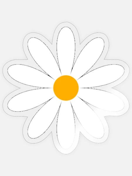 Daisy Bloom: - Sticker - transparent glossy