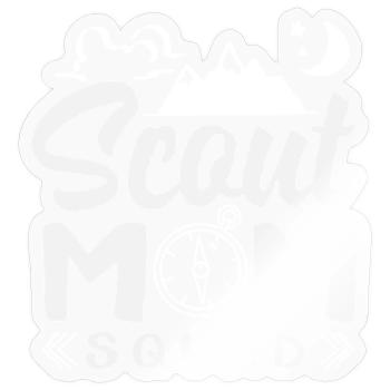 Proud Mother Scout Scouting Mom Squad - Sticker - transparent glossy - Front