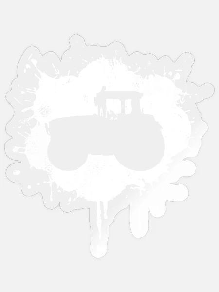 Tractor Splash - Sticker - transparent glossy
