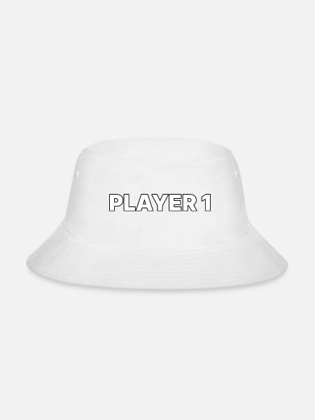 Video Game Player 1 1 - Bucket Hat - white