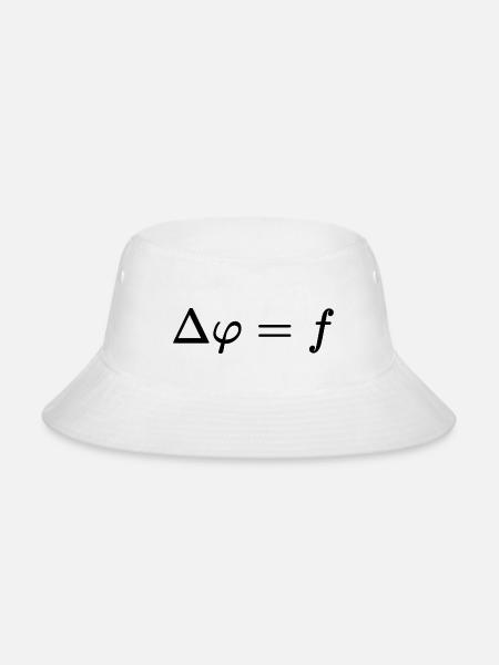 Possion Differential Equation - Bucket Hat - white