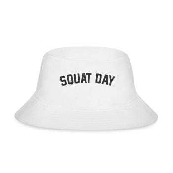 Squat Day - Bucket Hat - white - Front