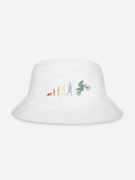 Baby to Motocross Evolution - Bucket Hat - white