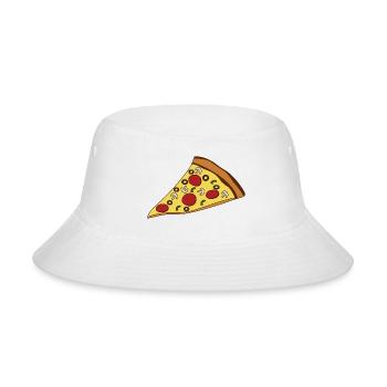 pizza slice - Bucket Hat - white - Front