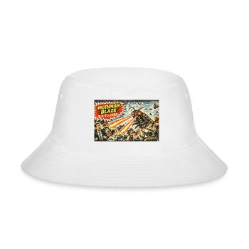 Mothman Blaze Retro Invasion - Bucket Hat - white - Front
