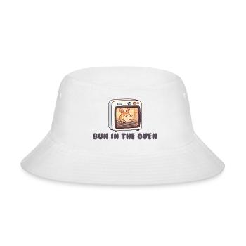 Expecting Mother Bun In The Oven Funny Pregnancy - Bucket Hat - white - Front