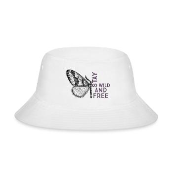 Stay wild and free - Bucket Hat - white - Front