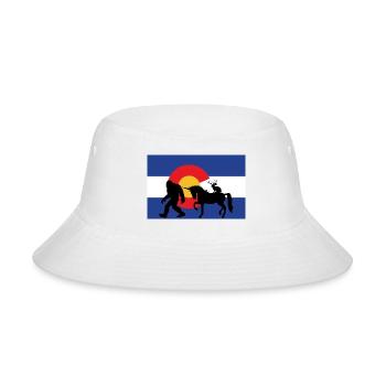 Colorado Cryptid Silhouettes - Bucket Hat - white - Front