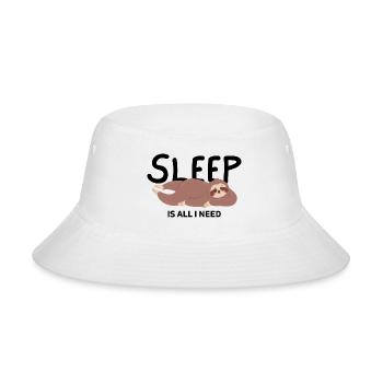 Sleep Is All I Need vintage - Bucket Hat - white - Front