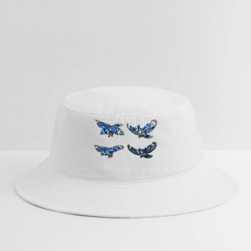 Silver Blue Jay Flight Stages - Bucket Hat