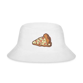 Pizza Slice - Bucket Hat - white - Front