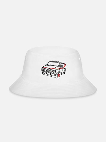 GMC Vandura A-Team Van - Bucket Hat - white