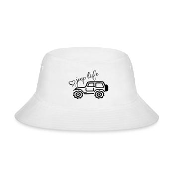 JEEP LIFE - Bucket Hat - white - Front