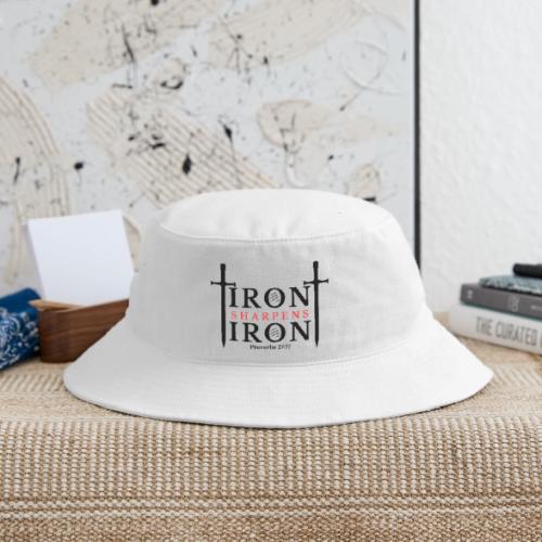 Iron Sharpens Iron - Proverbs 27:17 (Black & Red) - Bucket Hat