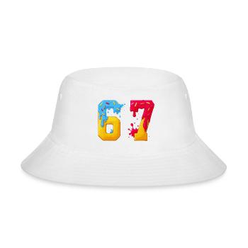 67 Sixty Seven Sweet 67 Meme Donut Six Seven Meme - Bucket Hat - white - Front