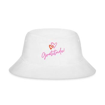 Gratitude! - Bucket Hat - white - Front