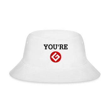 Grammar Meme You’re - Bucket Hat - white - Front