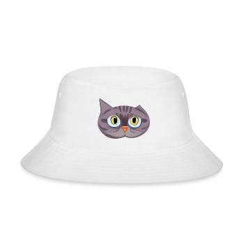 Cute Cat Face - Bucket Hat - white - Front