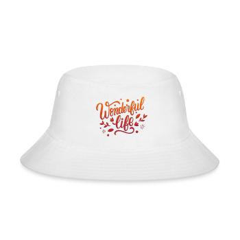 wonderful life - Bucket Hat - white - Front